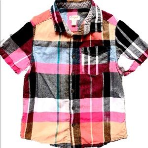 Cat & Jack Short Sleeve Button Down